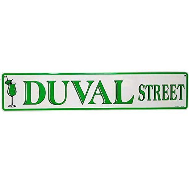 Ramsons Imports 24x5 Duval Street Metal Sign 